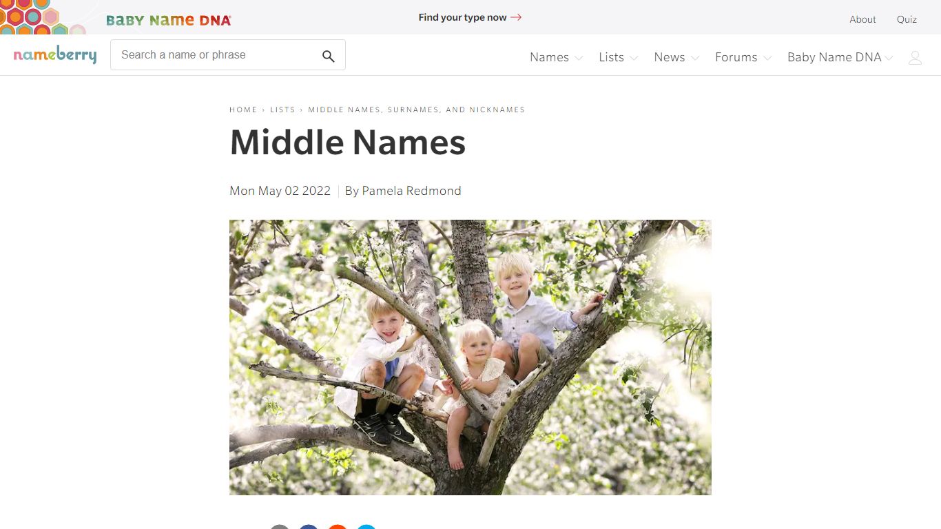 Middle Names | Nameberry