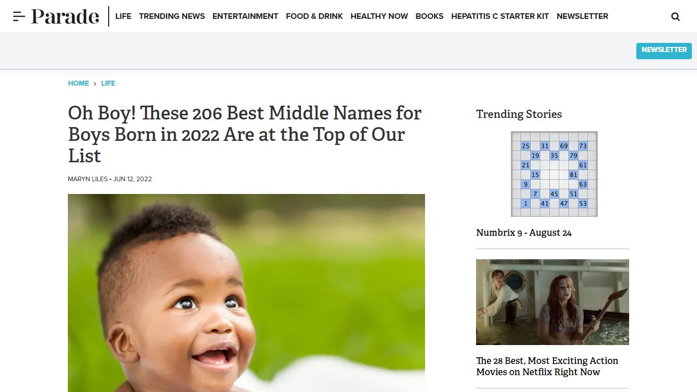 200+ Best Middle Names for Boys in 2022 - Parade: Entertainment ...
